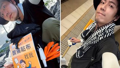 貼布超人「揭光復市區實際現況」！邊挖土邊發送：看見我請儘管拿