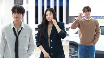 Jennie、Kai、V罕見同時現身機場！齊出發飛往法國　現場互動曝光