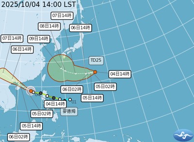 「哈隆」颱風最快明天生成　下周三北轉路徑決定降雨強度