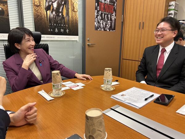 ▲▼高市早苗與台灣綠營政要關係友好。（圖／翻攝林右昌臉書）