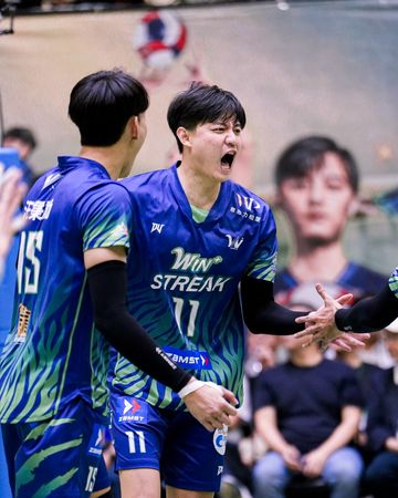 ▲台中連莊直落三贏球，捍衛主場勝、吳宗軒。（圖／台中連莊提供）