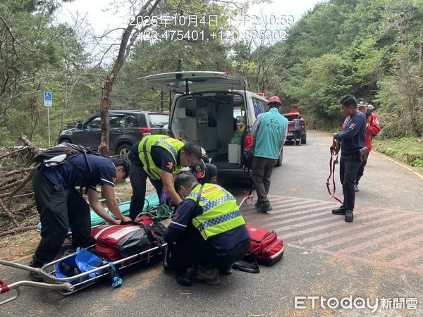 ▲▼台中男獨爬麟趾山「突然走不動」斷氣　電擊CPR搶救仍不治。（圖／記者高堂堯翻攝）