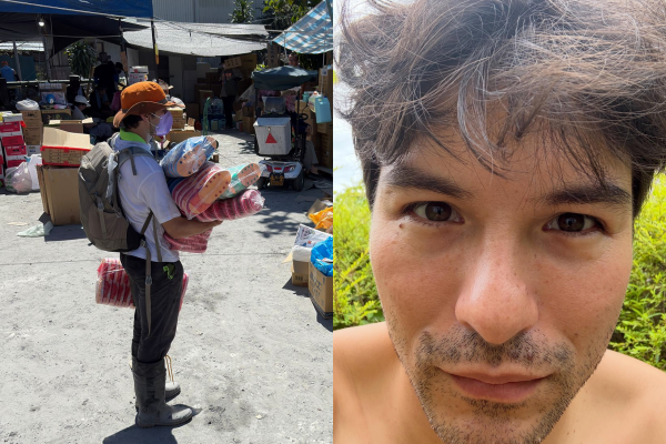 ▲鳳小岳低調現身花蓮光復救災。（圖／經紀人提供，請勿隨意翻拍，以免侵權。）