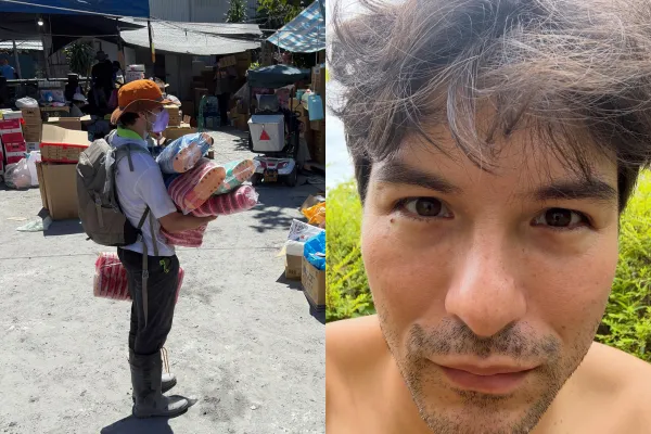 ▲鳳小岳低調現身花蓮光復救災。（圖／經紀人提供，請勿隨意翻拍，以免侵權。）