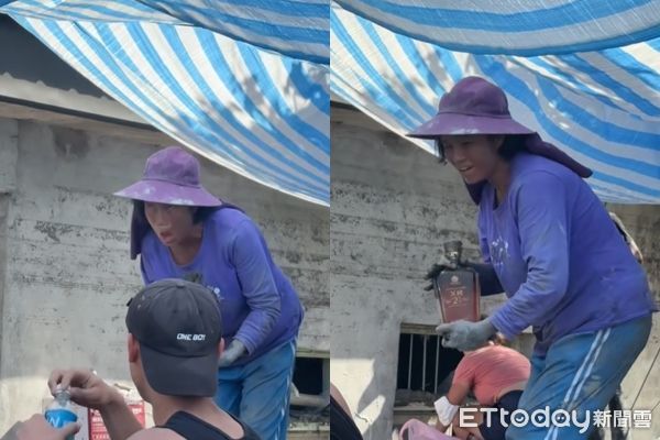 ▲▼受災戶阿嬤清淤挖出珍藏美酒，開心到唱歌跳舞。（圖／Threads網友yujiang_0724授權提供，請勿隨意翻拍以免侵權）