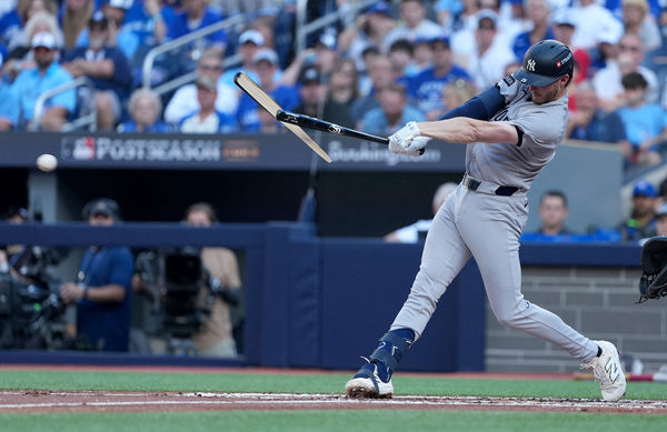 ▲賈吉嘆「最後沒把工作做好」 洋基ALDS首戰1比10遭藍鳥海扁。（圖／路透）