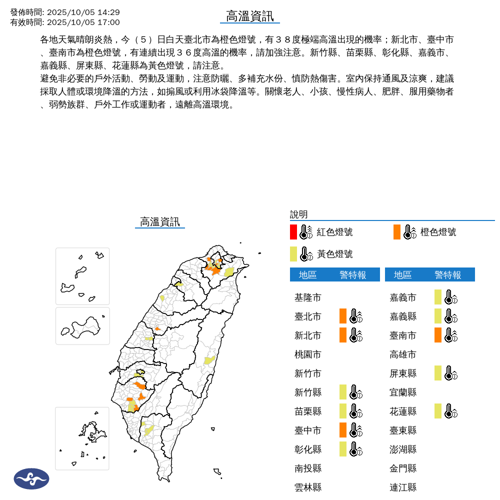 ▲▼高溫。（圖／氣象署）