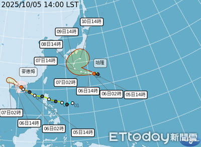 一圖看中秋各地賞月機率　「哈隆」周三接近水氣增
