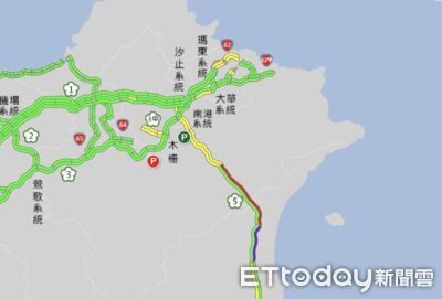國5北上車潮紫爆「時速17公里」　國道下午11路段易塞