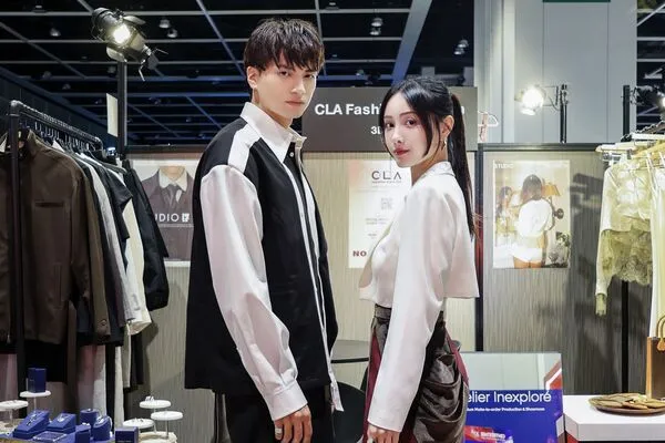 ▲演員鍾亞翰、啦啦隊女神君白登上國際時尚舞台。（圖／嘉樂娛樂工作室提供）