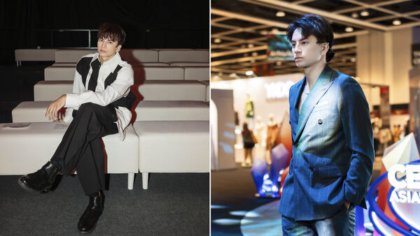 ▲演員鍾亞翰、啦啦隊女神君白登上國際時尚舞台。（圖／嘉樂娛樂工作室提供）