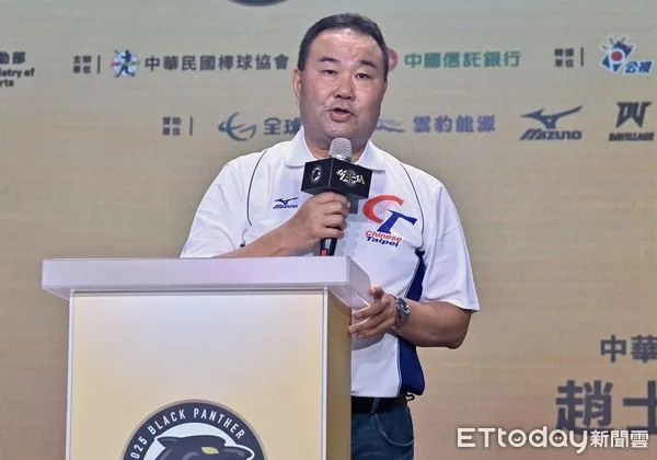 ▲▼ 中華棒協副理事長趙士強出席2025中信盃黑豹旗記者會 。（圖／記者李毓康攝）