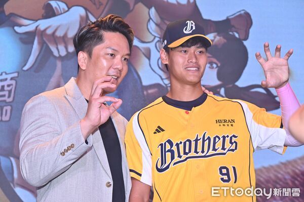 ▲▼ 周思齊與張祖恩出席2025中信盃黑豹旗記者會。（圖／記者李毓康攝）