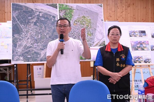 ▲國民黨立院黨團書記長羅智強4日抵達花蓮光復並捐贈50萬元為災後重建盡一份心力。（圖／花蓮縣政府提供，下同）