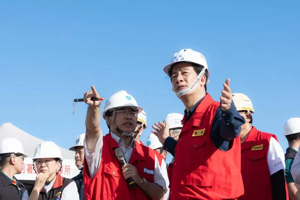 ▲▼總統賴清德5日下午前往花蓮關心馬太鞍溪堰塞湖溢流災後復原重建工作。。（圖／總統府提供）