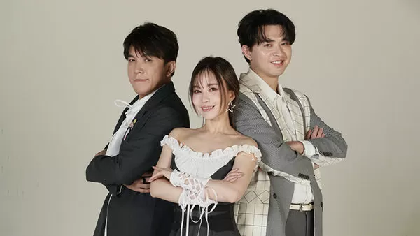 ▲▼許志豪、杜忻恬田、李子森主持《唱歌給你聽》。（圖／中天綜合台提供）