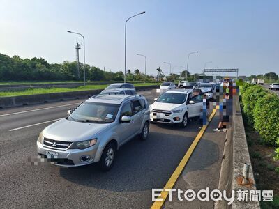 國1安定段連環車禍兩起追撞接連發生！　8車肇事3人送醫