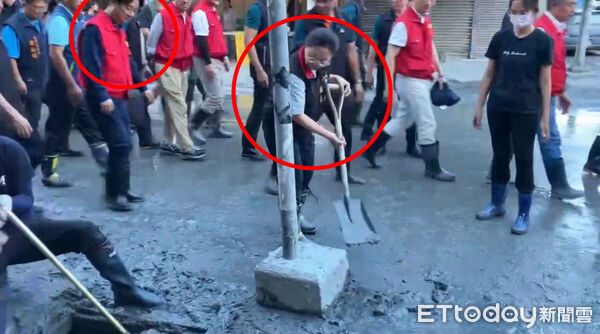 ▲▼陪賴清德勘災！徐榛蔚「突借鏟子鏟土」挨酸擺拍　花蓮縣府說話了。（圖／記者賴文萱翻攝）