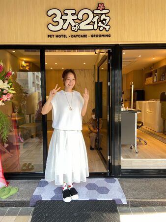 ▲潘慧如送愛心給災區寵物。（圖／翻攝自Facebook／潘慧如 Ada Pan）