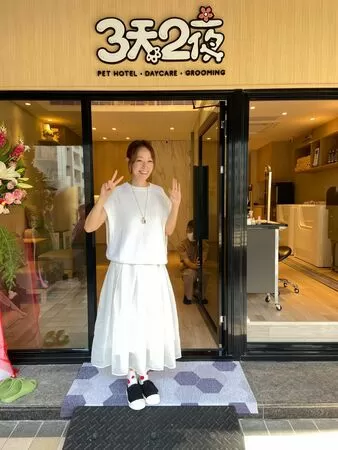 ▲潘慧如送愛心給災區寵物。（圖／翻攝自Facebook／潘慧如 Ada Pan）