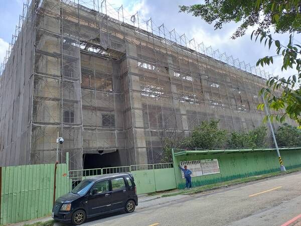 ▲桃園青埔「廣天寺」香客大樓工程上樑