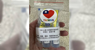 奔花蓮救災遇小姐姐發「補給包」！鏟子超人一看鼻酸：一份真心