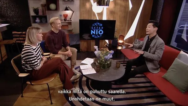 ▲▼駐芬蘭代表林昶佐近日登上芬蘭公共電視《Efter Nio》旗艦級、高收視談話節目，再次寫下亞洲第一人紀錄。（圖／林昶佐臉書）