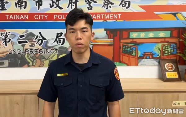 ▲市警二分局到場後查獲林男，全案依傷害罪嫌送辦。（圖／記者林東良翻攝，下同）