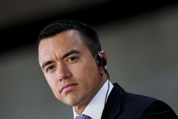 ▲▼厄瓜多總統諾波亞（Daniel Noboa）。（圖／路透）