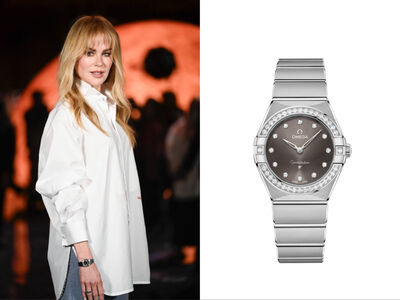 妮可基嫚婚變女兒相伴 極簡造型配歐米茄水噹噹