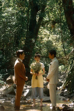 ▲初孟軒和徐鈞浩在《就算一個人也可以好好的吃飯2》結婚。（圖／公視+提供）