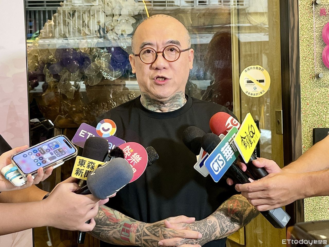 ▲鋼鐵爸出面受訪。（圖／記者許靖麒攝）