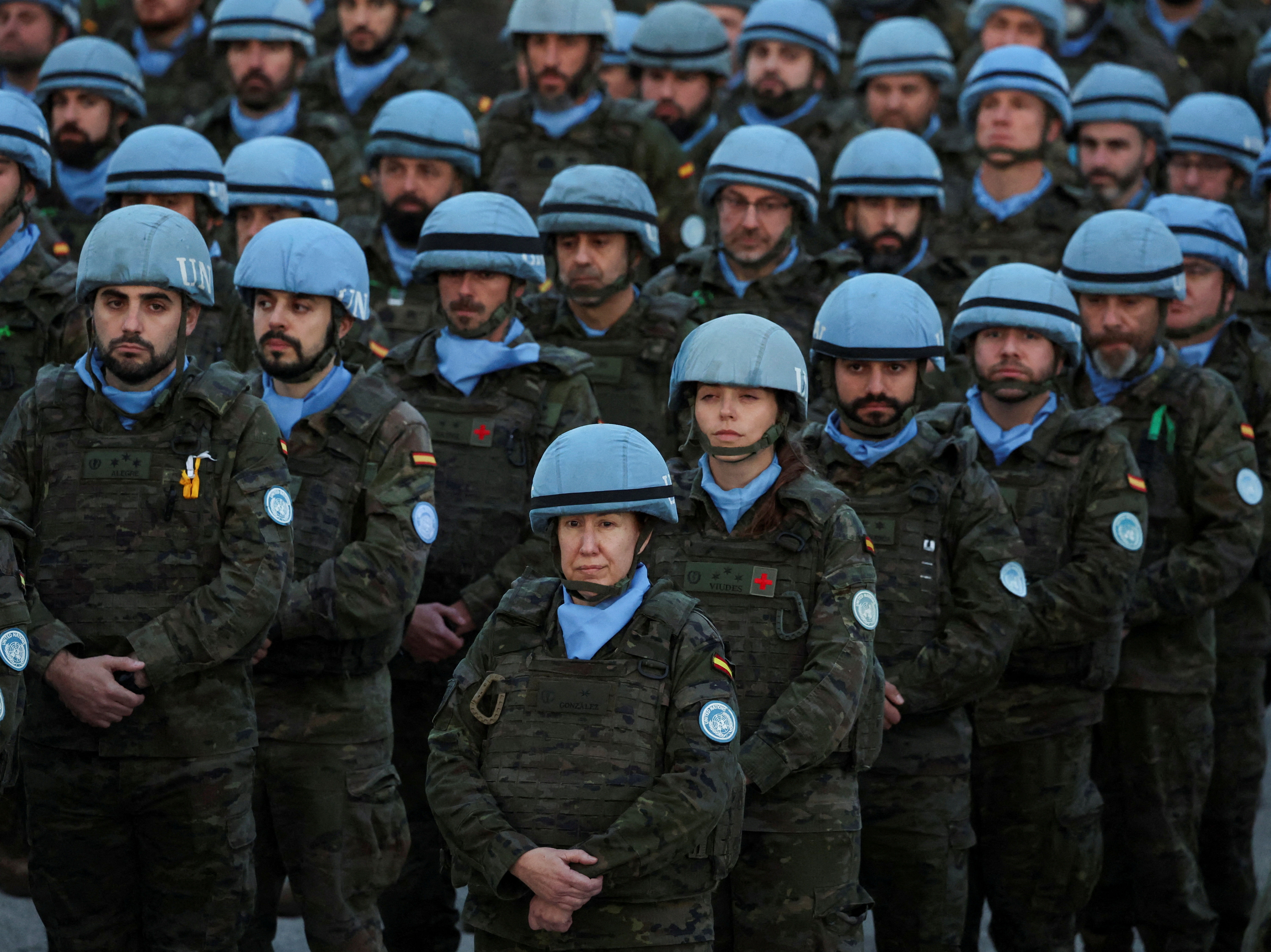 ▲▼西班牙國防部長前往黎巴嫩南部，參訪西班牙聯合國臨時部隊。（圖／路透）