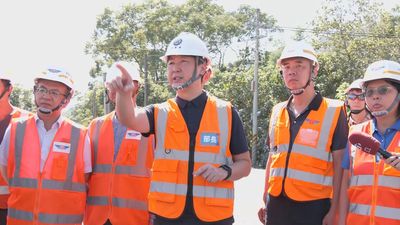 再赴花蓮現場!陳世凱部長宣布馬太鞍溪便道10/10提前通車 感謝台鐵及交通超人全力救災守護花東