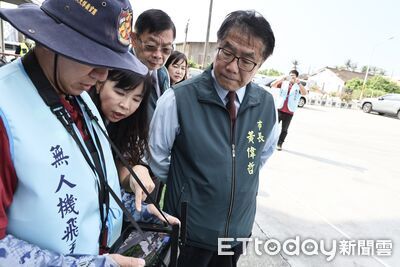 防疫升級台南出動無人機巡查登革熱熱區　黃偉哲：科技補足人力死角