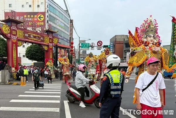 ▲大甲媽跨區桃園繞境賜福，桃警預先規劃交通疏導。（圖／桃園警分局提供）