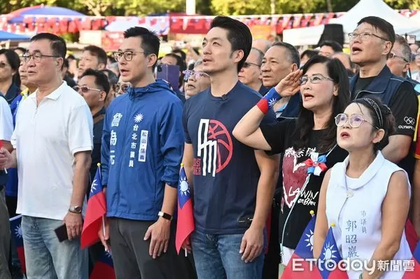 ▲▼台北市長蔣萬安出席市府國慶升旗暨慶祝活動。（圖／記者李毓康攝）