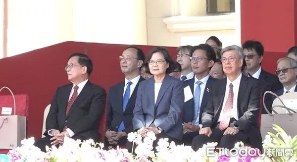 ▲▼前總統蔡英文出席「114年雙十國慶大會」。（圖／記者許靖騏攝）