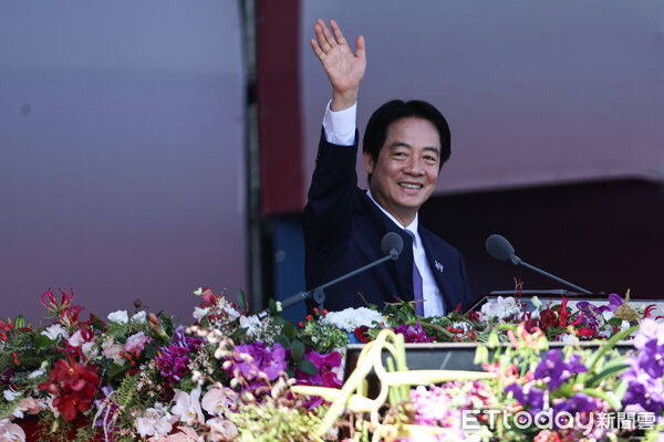 ▲總統賴清德於雙十國慶大會致詞。（圖／記者林敬旻攝）