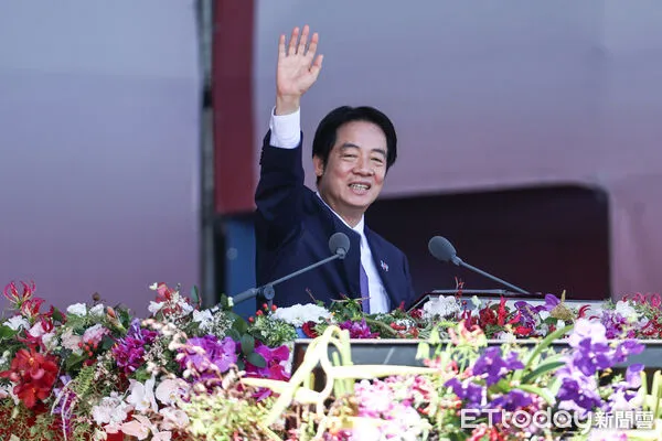 ▲總統賴清德於雙十國慶大會致詞。（圖／記者林敬旻攝）