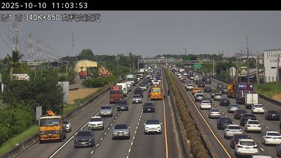 ▲▼國道發生車禍造成回堵。（圖／高公局提供）