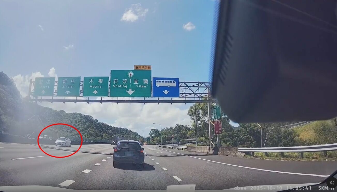 ▲▼國道三號南港段逆向。（圖／翻攝Threads／arios4170）