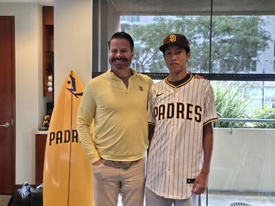 蘇嵐鴻登上教士農場第15！　訪Petco Park還見偶像達比修有