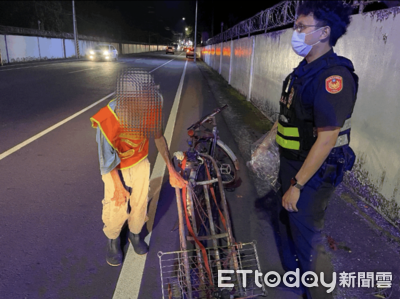 屏東男夜騎摔傷拒送醫　內埔警送反光背心助他平安返家