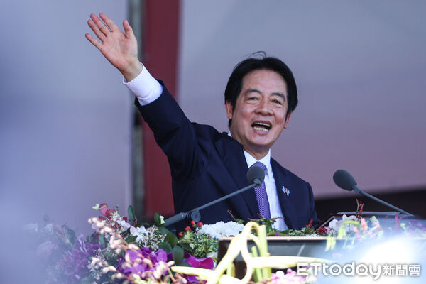 ▲總統賴清德於雙十國慶大會致詞。（圖／記者林敬旻攝）