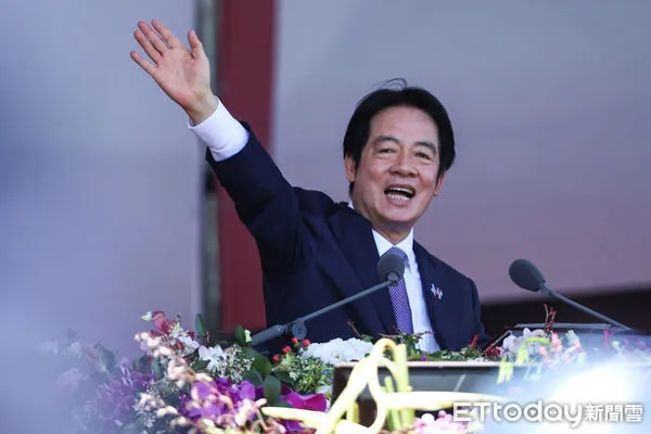 ▲總統賴清德於雙十國慶大會致詞。（圖／記者林敬旻攝）