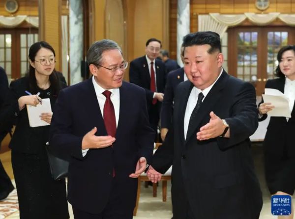 ▲▼金正恩會李強：堅定支持一中原則、反對台獨分裂。（圖／翻攝新華社）