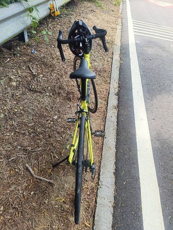 ▲彰化139縣道國中生摔車。（圖／民眾提供）