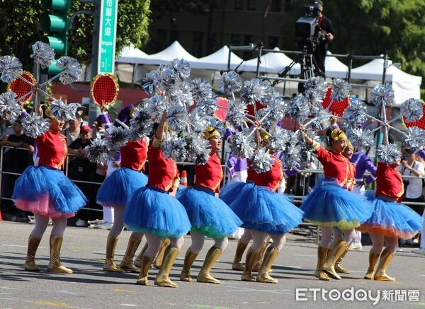 ▲屏東縣南榮國中行進管樂團國慶日在總統府前演出          。（圖／南榮國中提供）