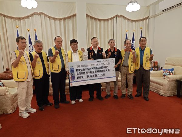 ▲▼北科大校友總會與花蓮校友會捐贈80萬5千助潰壩災區重建。（圖／花蓮縣政府提供，下同）